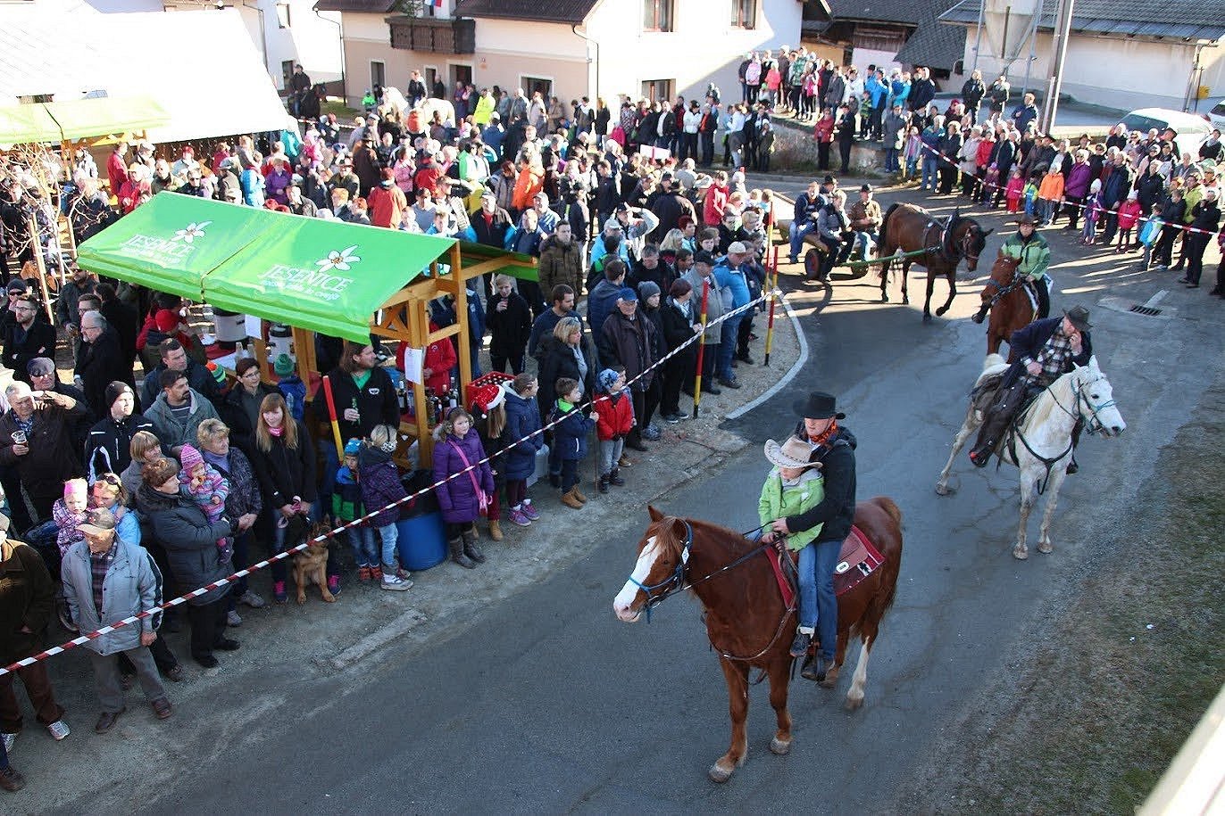 Žegnanje konj na Blejski Dobravi (december)