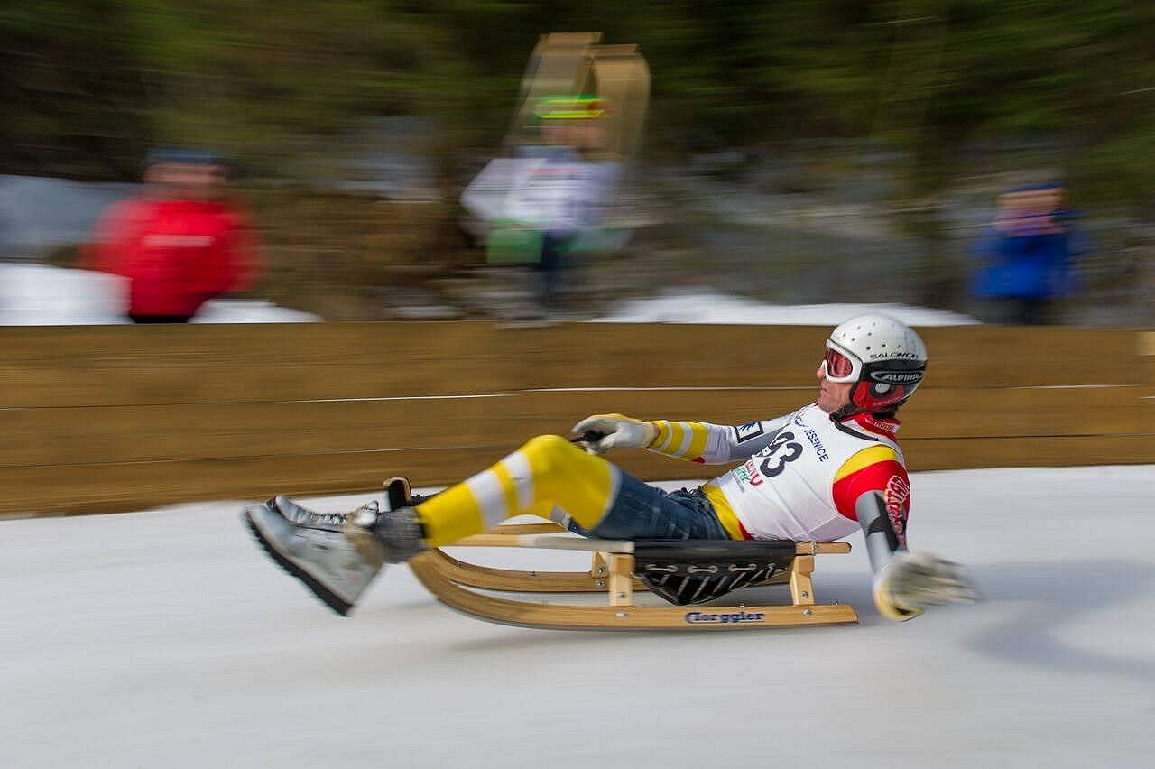 Intercontinental Cup in tobogganing on natural tracks in Savske jame (Sava caves) - (January)